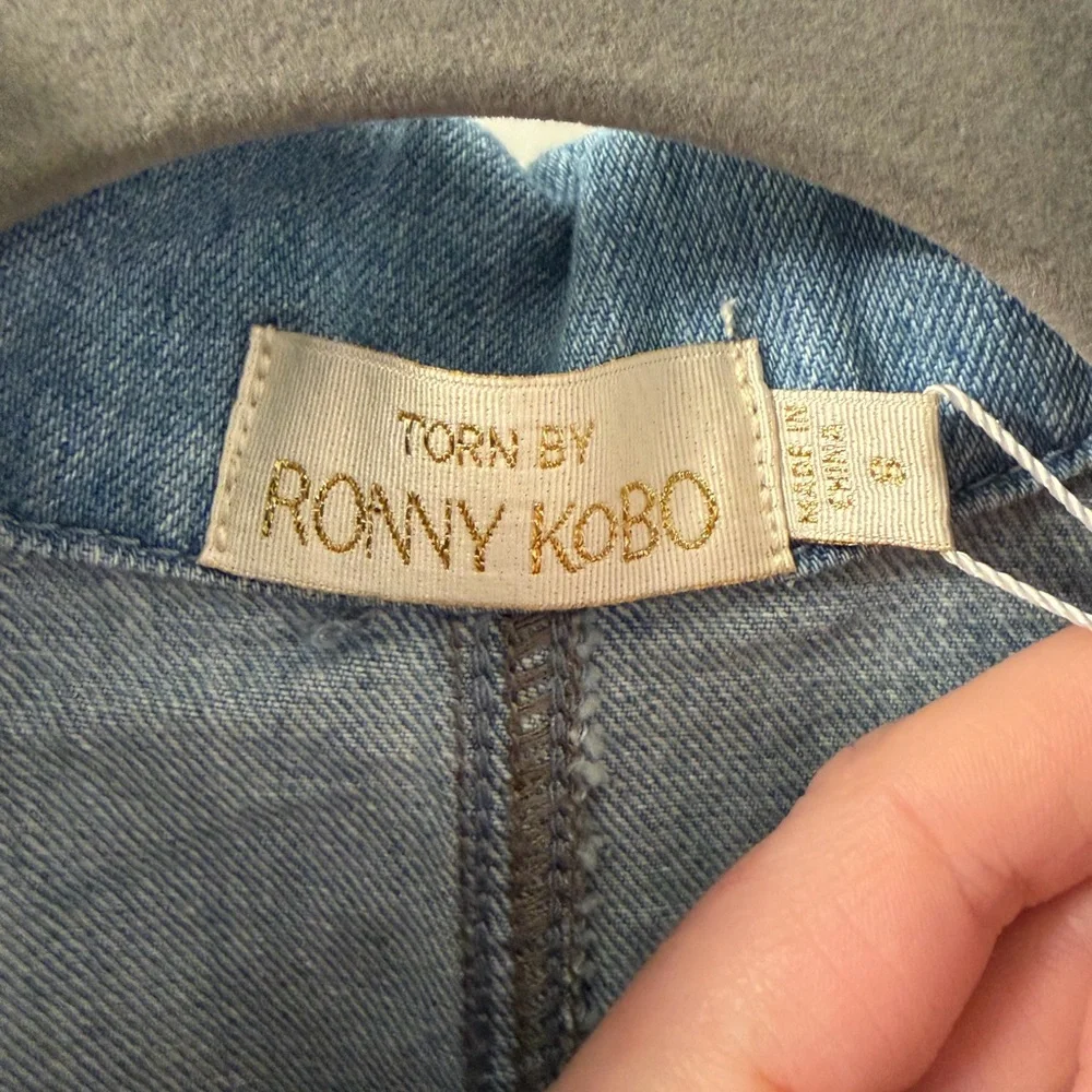 Torn by Ronny Kobo Light Blue Denim Garment - Picture 3 of 5